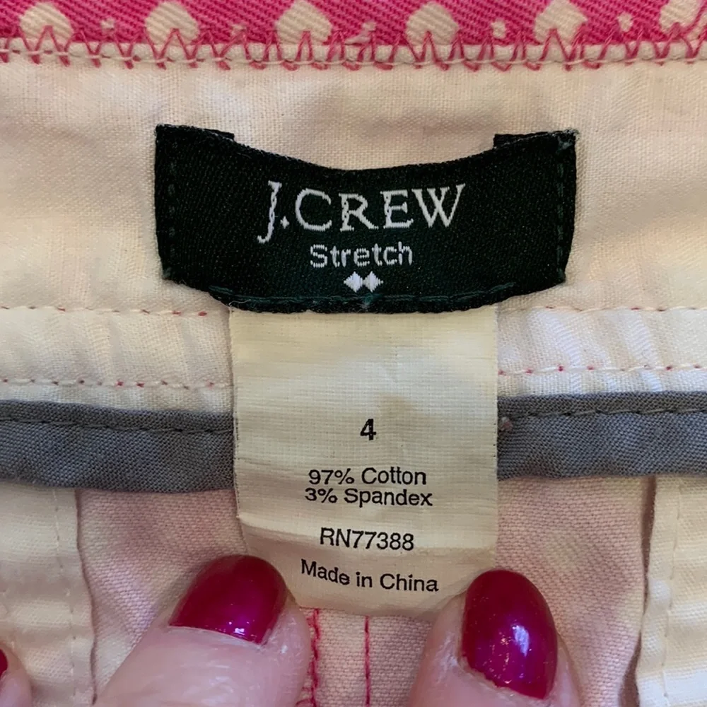 J.Crew Stretch Pink & White Mini Skirt, 4 - Picture 12 of 15
